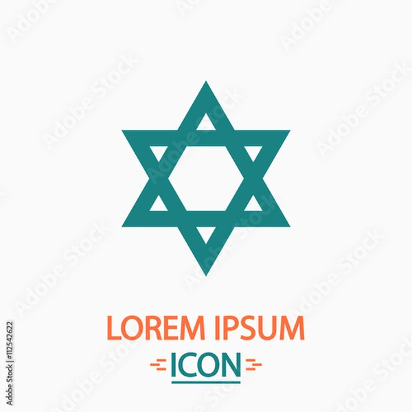 Obraz David Star computer symbol