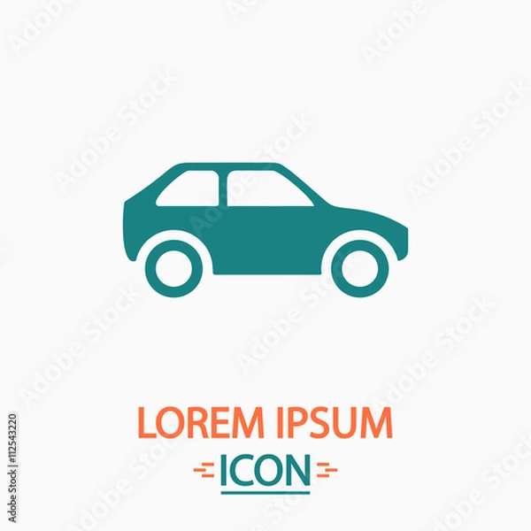 Obraz Car computer symbol