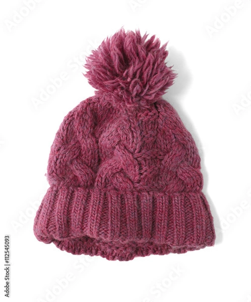 Fototapeta Knitted bobble hat
