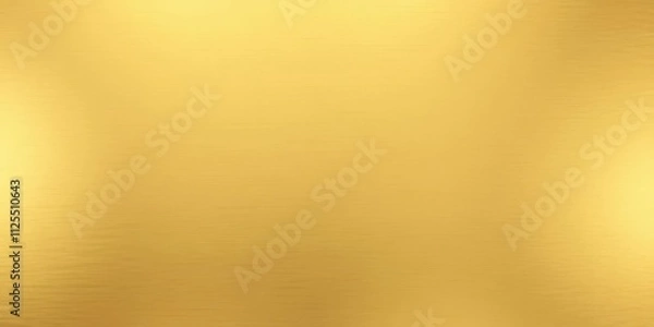 Fototapeta Enormous sheet of brushed gold metal texture with smooth, reflective surface, reflective