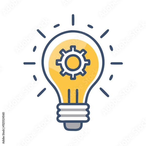 Obraz light bulb icon