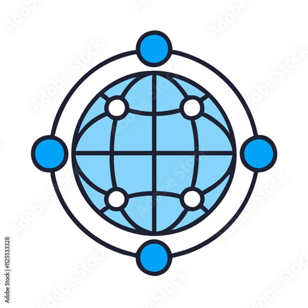 Fototapeta Globe icon