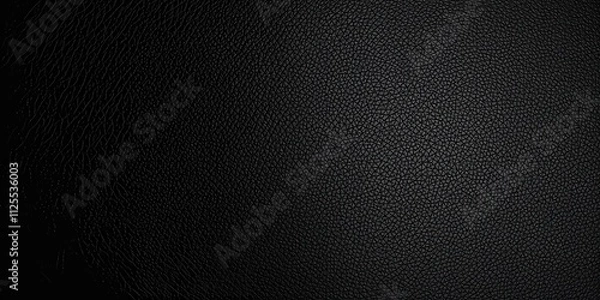 Fototapeta Shiny black leather surface with fine texture, background, abstract, texture