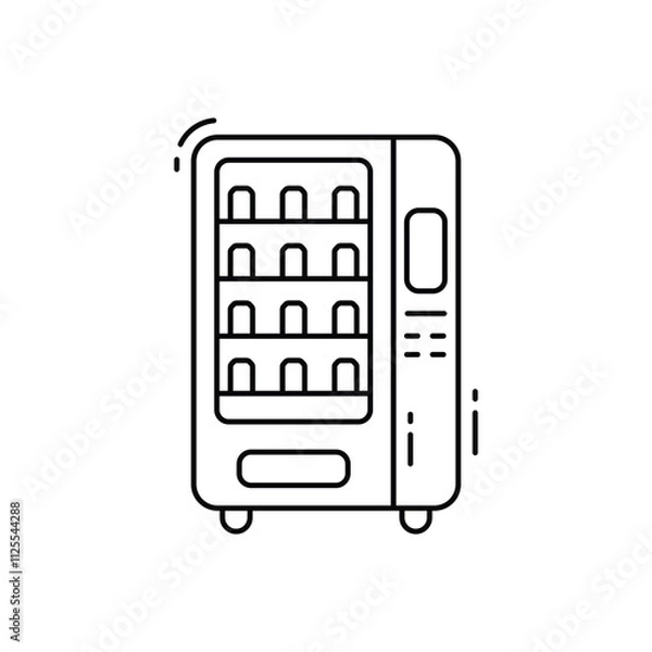 Obraz Vending machine vector icon