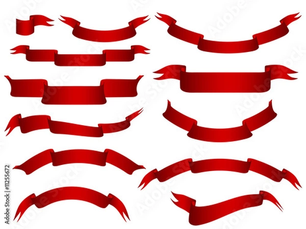 Fototapeta red vector banners