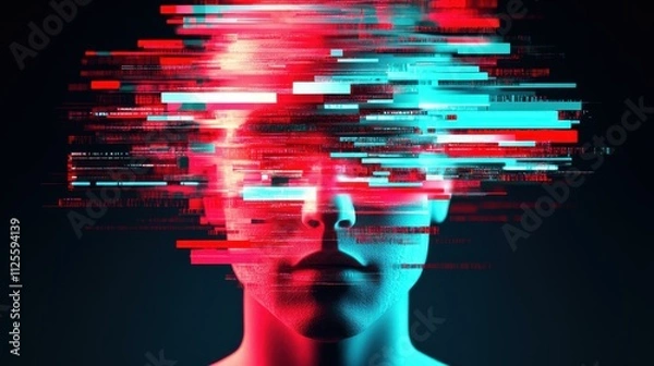 Obraz Explore the fascinating world of AI deepfake technology, showcasing digital face alterations through advanced deep learning in modern contexts.