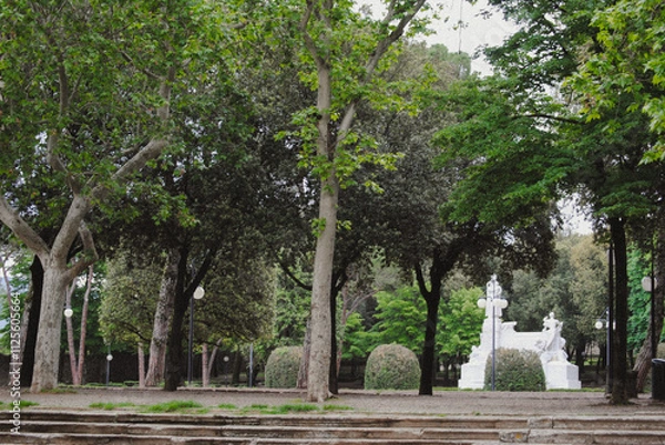 Obraz Statue in the park in Arezzo, Italy.
