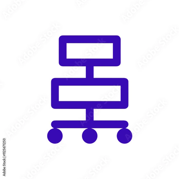 Obraz Chair icon symbol vector image illustration
