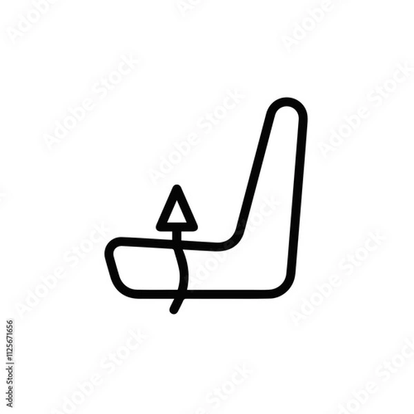 Obraz Chair icon symbol vector image illustration
