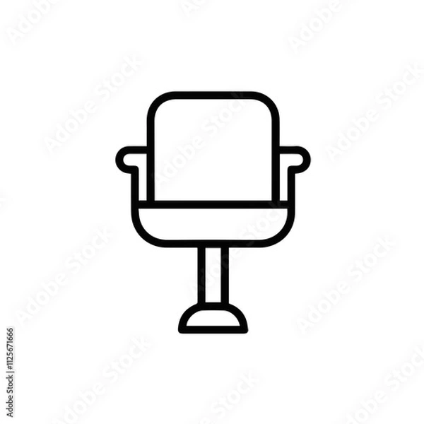 Obraz Chair icon symbol vector image illustration
