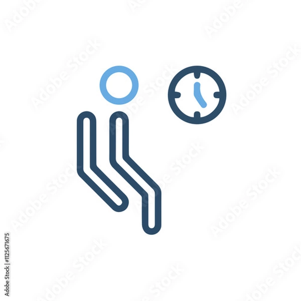 Obraz Chair icon symbol vector image illustration
