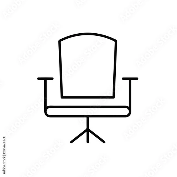 Obraz Chair icon symbol vector image illustration
