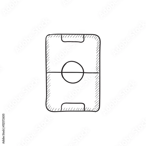 Fototapeta Stadium layout sketch icon.