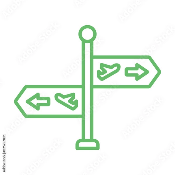 Fototapeta Direction Icon