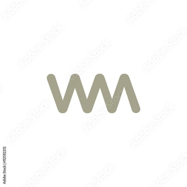Fototapeta WM initial logo
