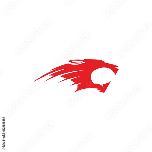 Obraz Sabertooth Logo Modern Simple Logo Vector