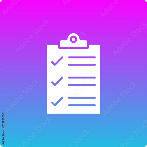 Obraz Check list Icon