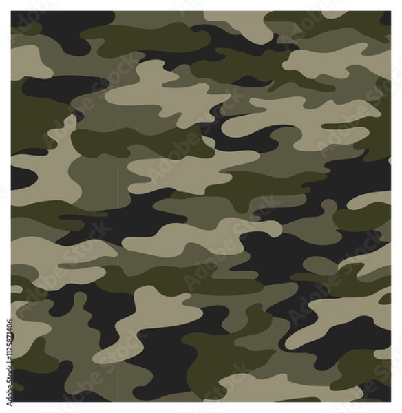 Obraz seamless camouflage pattern