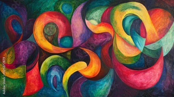 Fototapeta Colorful Abstract Interpretation of Coffee Aromas