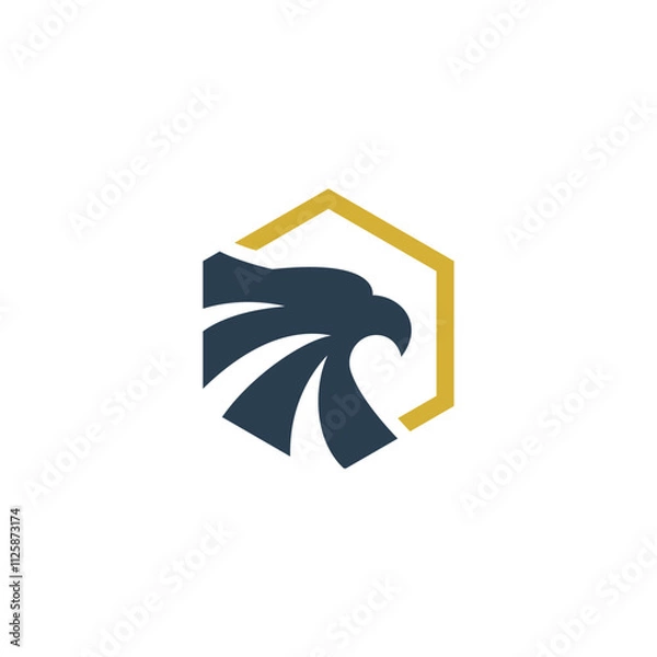 Obraz Simple Luxury Eagle Logo vector Illustration