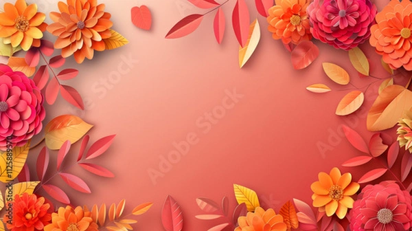 Obraz autumn background with leaves