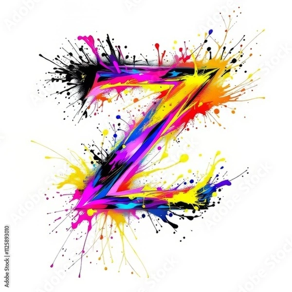 Fototapeta Elegant double-exposure Z logos, evoking abstract luxury.