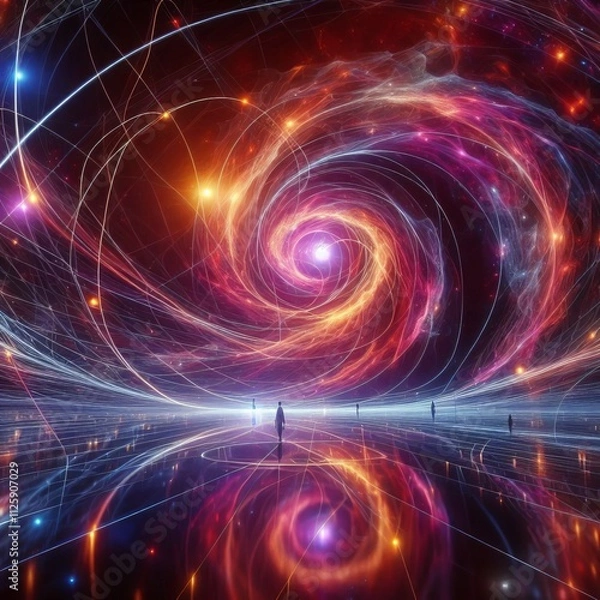 Fototapeta 156 Cosmic String Illumination A place where theoretical one dim