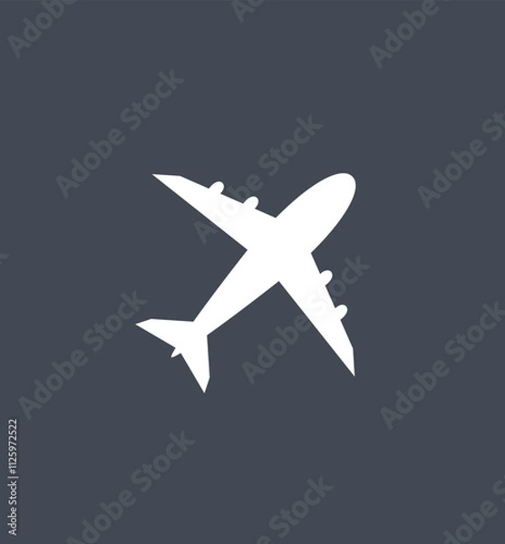 Fototapeta Air plan icon