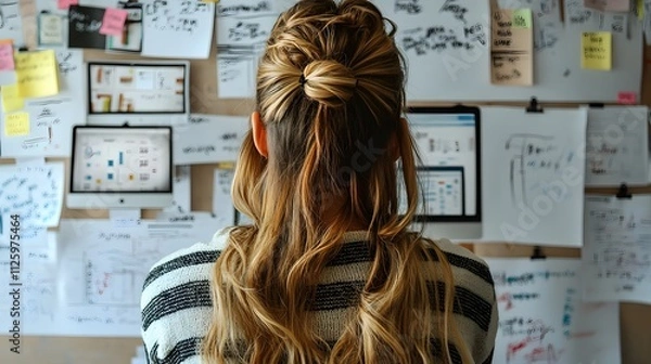 Fototapeta Bright Workshop Session on Business Planning and Team Collaboration