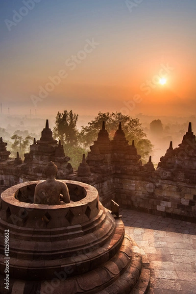 Fototapeta Borobudur Temple, Yogyakarta, Java, Indonesia.