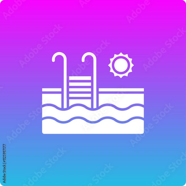 Obraz Swimming Pool Icon