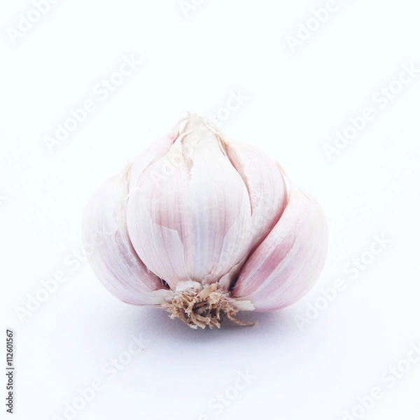 Obraz Garlic isolated on white background