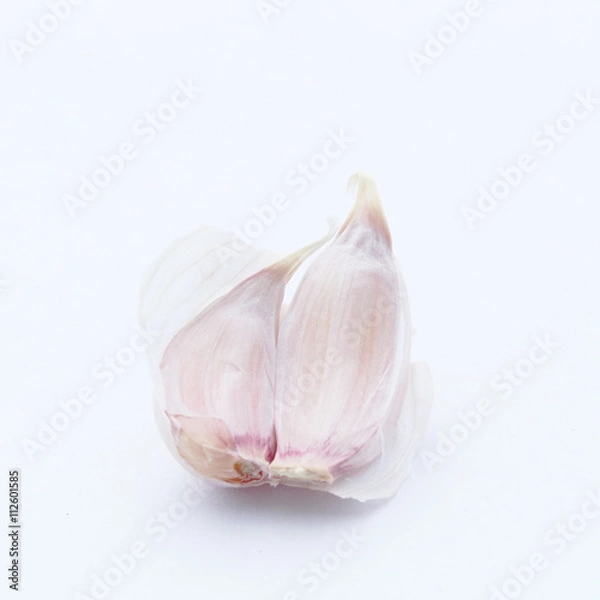 Obraz Garlic isolated on white background