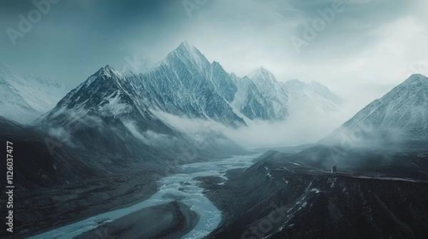 Obraz sunrise in the mountains