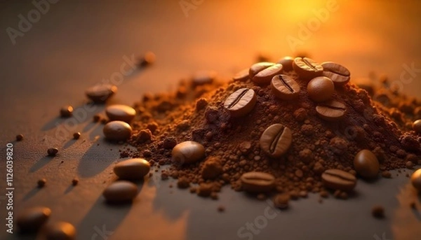 Obraz background with coffee beans