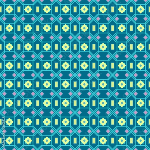 Fototapeta Seamless background is an Indian and Arabic elements monochrome paisley pattern. Vector illustration