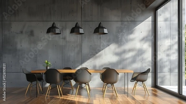 Obraz modern care with table & chairs