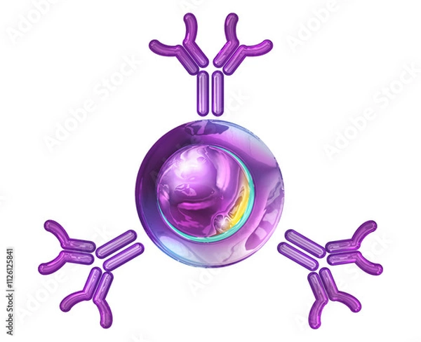 Obraz cell Dna illustration isolated background