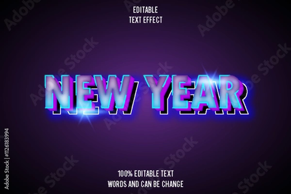 Fototapeta editable text effect 3d emboss modern style