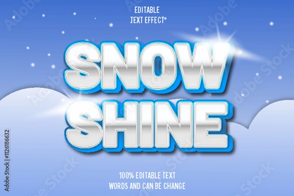 Fototapeta editable text effect 3d emboss_modern style