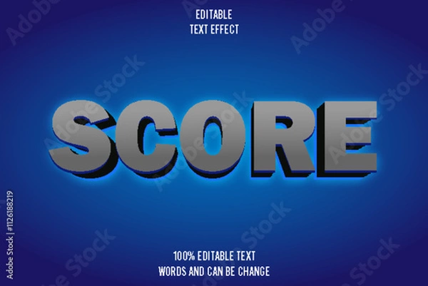 Fototapeta editable text effect 3d emboss_modern style