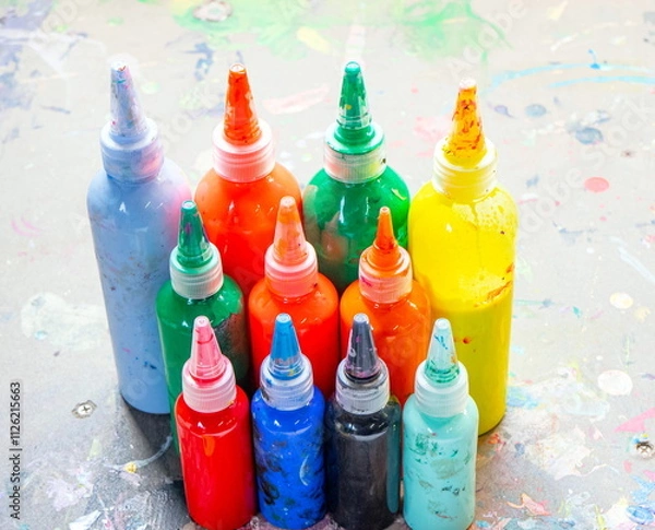 Obraz Watercolors in bottles