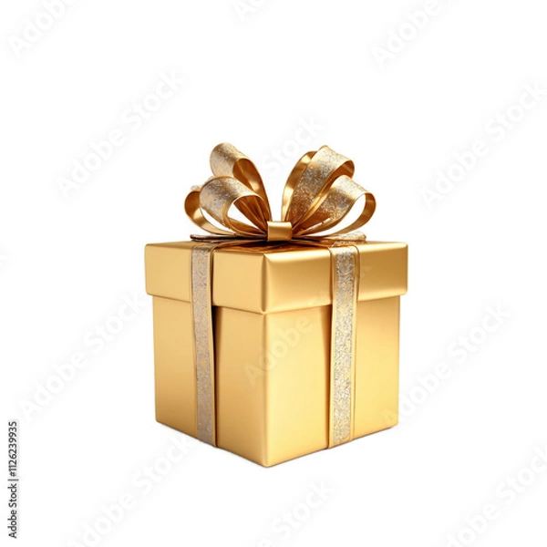 Obraz shiny gold present