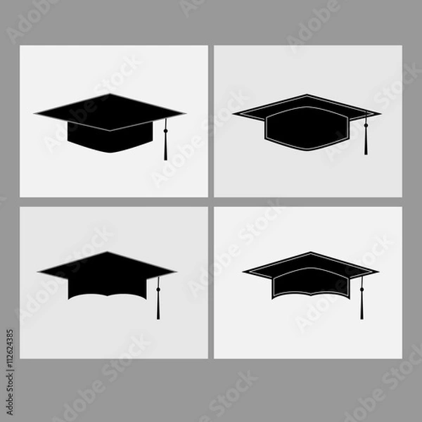 Fototapeta graduate cap vector