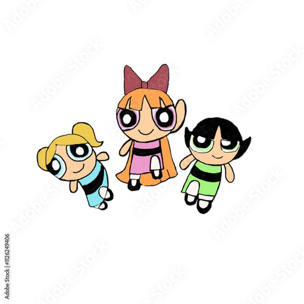 Obraz Powerpuff cartoon