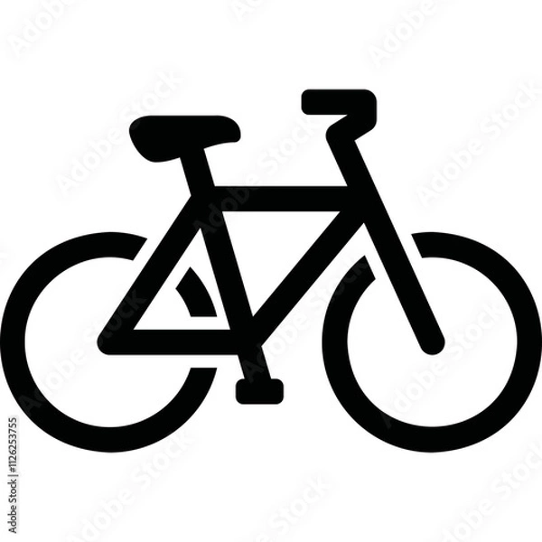 Fototapeta Simple vector icon bike