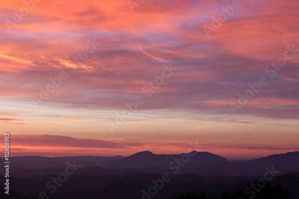 Fototapeta Sunset in spain