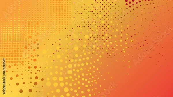 Obraz Abstract Yellow and Orange Dots Background