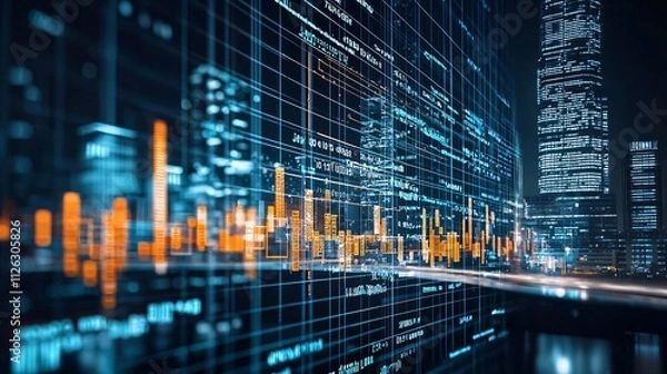 Fototapeta Examine the impact of digital transformation on investment opportunities.