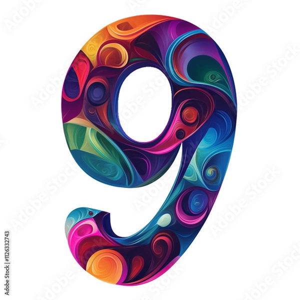 Fototapeta symbol, nine